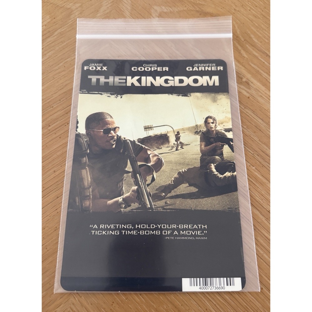 THE KINGDOM - BLOCKBUSTER MINI POSTER BACKER CARD  (NOT A MOVIE)
